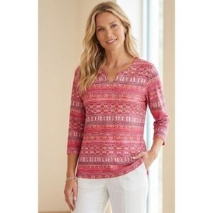 Napa Valley Semi-Sheer Overlay Top